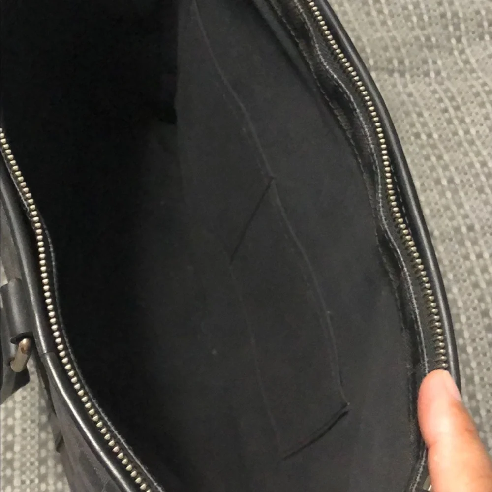 Louis Vuitton Black Checkered Laptop Bag